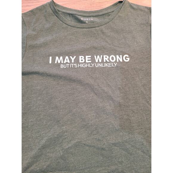 Shein small women's sage green graphic tee - Picture 2 of 6